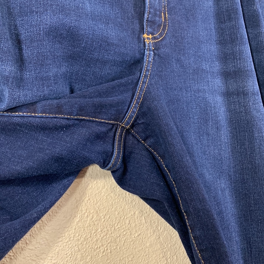 Lee Plus Denim Jeans Pants Blue Straight Leg Mid Rise Flex Motion 22W Me… - Picture 5 of 14